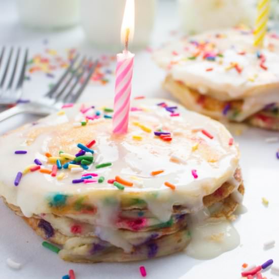 Birthday Fluffy Pancakes - Recipe photo by two.purple.figs