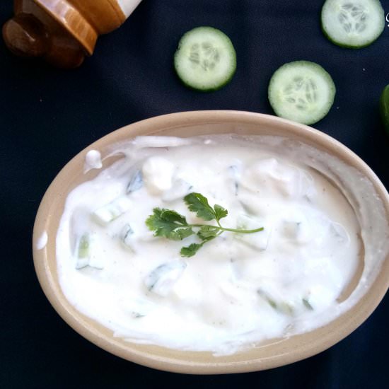 Cucumber raitha - Recipe photo by Mildlyindian