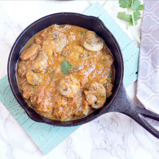 Mushroom Xacuti - Recipe photo by srividhya