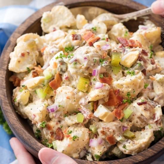 Perfect Potluck Potato Salad - Recipe photo by The Chunky Chef