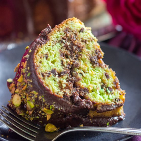 Triple Chocolate Pistachio Bread - Recipe photo by thegoldlininggirl