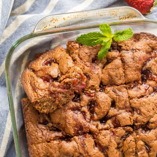 Healthy Strawberry Brownies - Recipe photo by Family Food on the Table