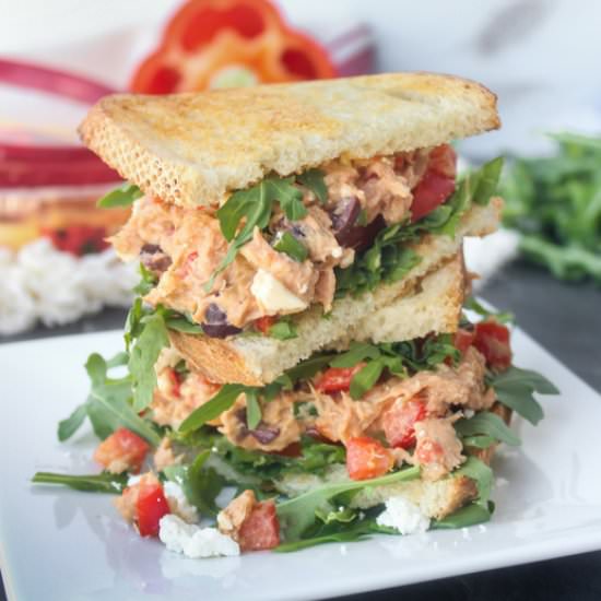 Mediterranean Hummus Tuna Salad - Recipe photo by Byte Sized Nutrition