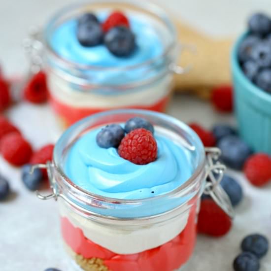 4TH VERY BERRY CHEESECAKE JARS - Recipe photo by brittaniep