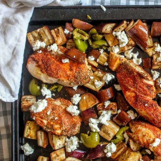 Greek Chicken Sheet Pan Meal - Recipe photo by percolatekitchen