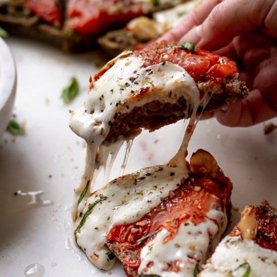 Keto French Bread Pizzas - Recipe photo by Inspector Gorgeous