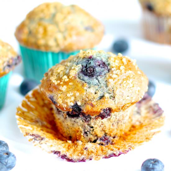Gluten Free Vegan Blueberry Muffins - Recipe photo by petiteallergytreats