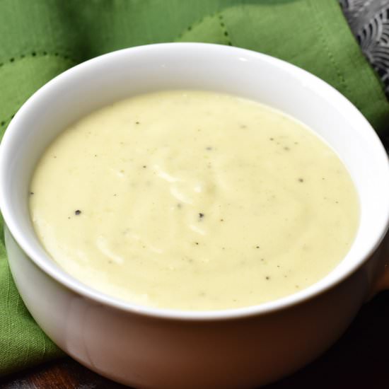 Cauliflower Potato Garlic Sauce - Recipe photo by Spice Cravings