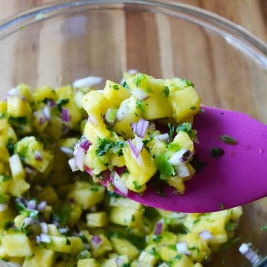 Pineapple Jalapeno Salsa - Recipe photo by AWickedWhisk