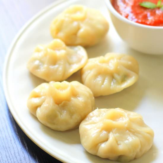 Veg Momos - Recipe photo by F For Flavour