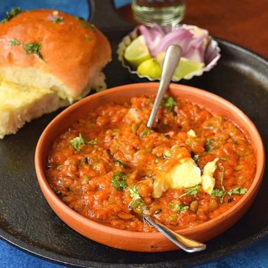 Pav Bhaji - Recipe photo by Savory Bites