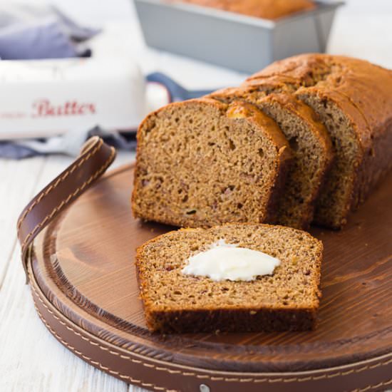 Whole Wheat Banana Bread - Recipe photo by rachelcooksblog