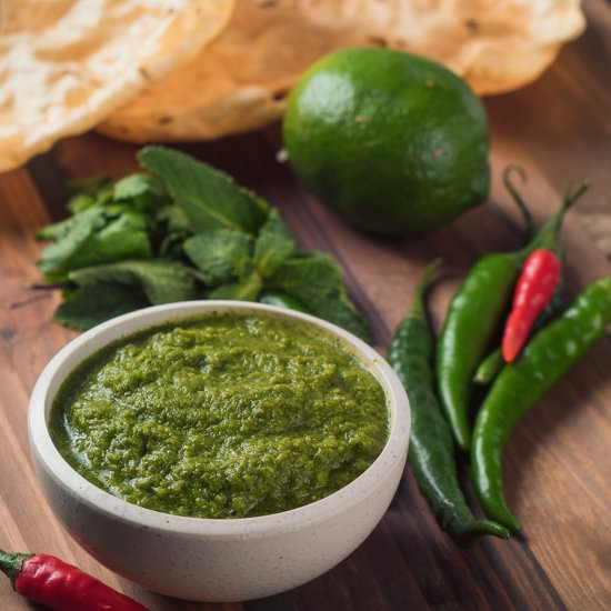 indian mint coriander chutney - Recipe photo by glebekitchen