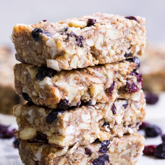 Cherry Berry Paleo Granola Bars - Recipe photo by paleorunningmomma