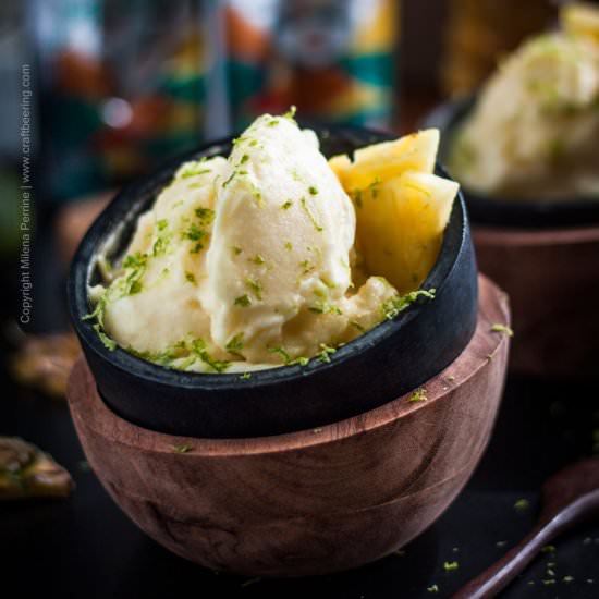 Pineapple Sherbet - Recipe photo by Craft Beering