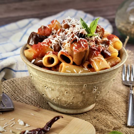 Pasta alla Norma - Recipe photo by Mangia Bedda