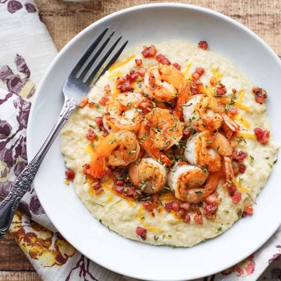 Shrimp Breakfast Bowl - Recipe photo by homeandplate