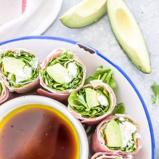 Avocado & Goat Cheese Roll-Ups - Recipe photo by KetoDietApp