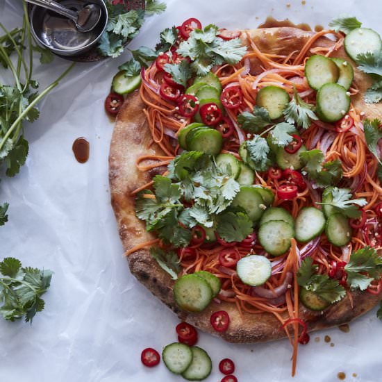 Veggie Bahn Mi Pizza - Recipe photo by gdalkin