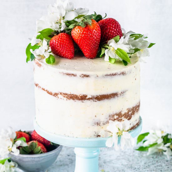 Pineapple and Strawberries Cake - Recipe photo by piesandtacos