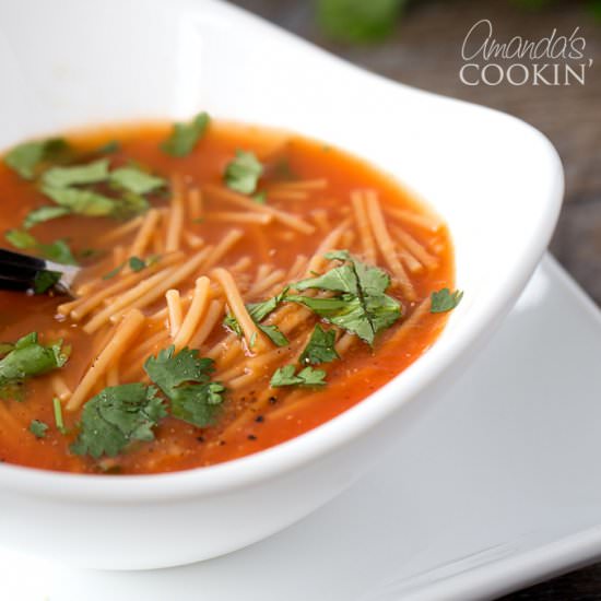 Mexican Noodle Soup - Recipe photo by amandascookin