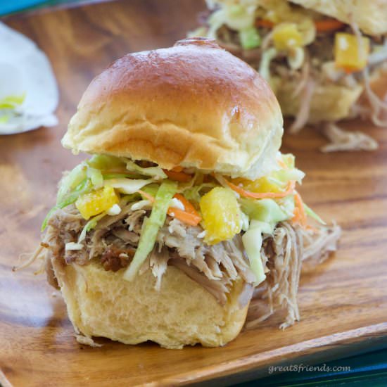 Slow Cooker Pulled Pork Sandwiches - Recipe photo by Great 8 Friends