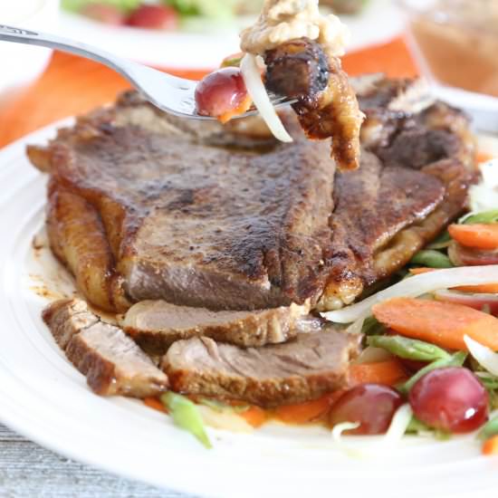 T Bone Steak with Creamy Mushroom - Recipe photo by todays delight