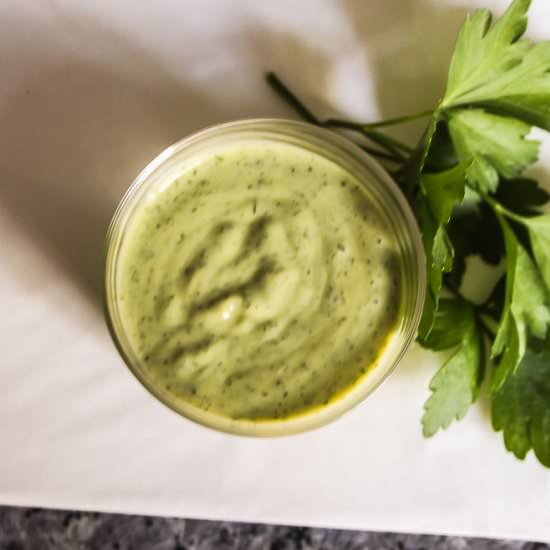 Green Goddess Dressing - Recipe photo by Lisa G Cooks