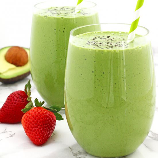Healthy Avocado Spinach Smoothie - Recipe photo by valyastasteofhome.com