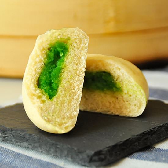 Pandan Dumplings – Nai Wong Bao - Recipe photo by Pisang Susu