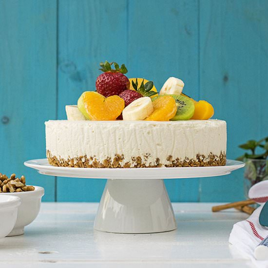 Yogurt, Honey & White Chocolate Cake - Recipe photo by thehungrybites.com