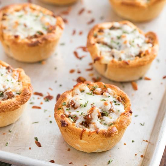 Savory Italian Biscuit Cups - Recipe photo by MakeAheadMealMom