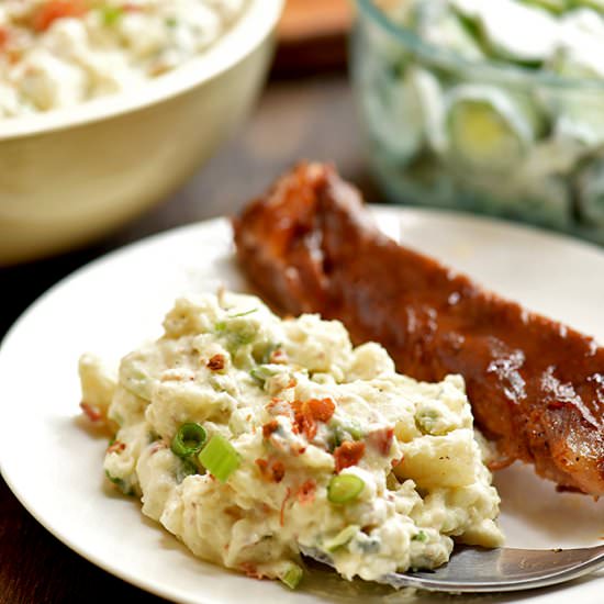 Loaded Potato Salad - Recipe photo by onionringsandthings