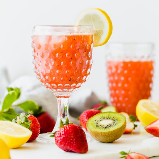 Strawberry Kiwi Lemonade - Recipe photo by Salt and Baker