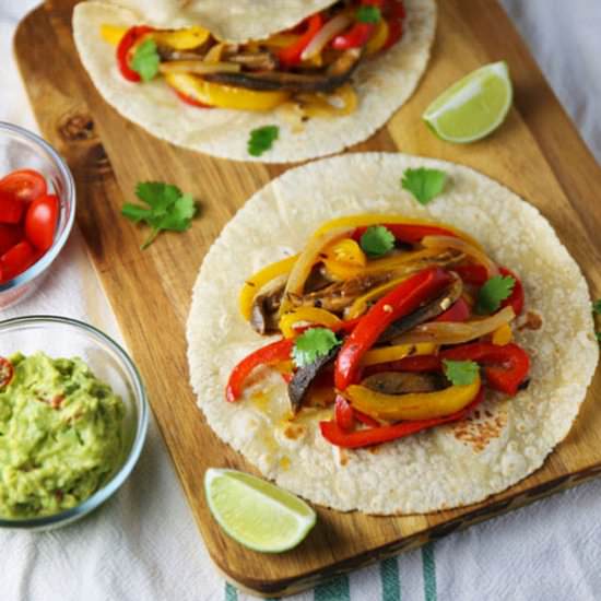 Veggie Fajita Tacos - Recipe photo by Tastefulventure