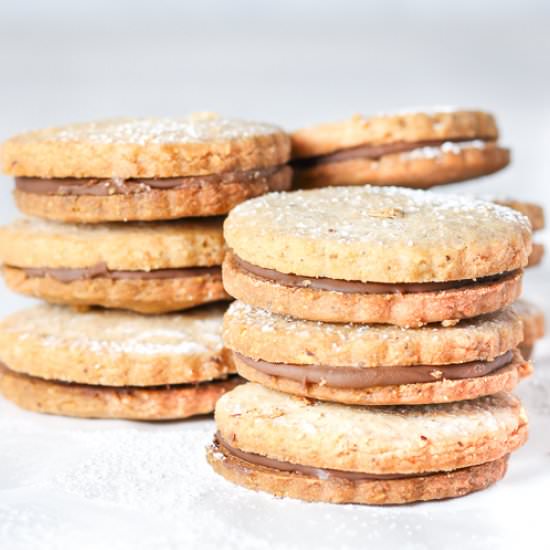 Hazelnut Shortbread Cookies - Recipe photo by SugarSpicesLife