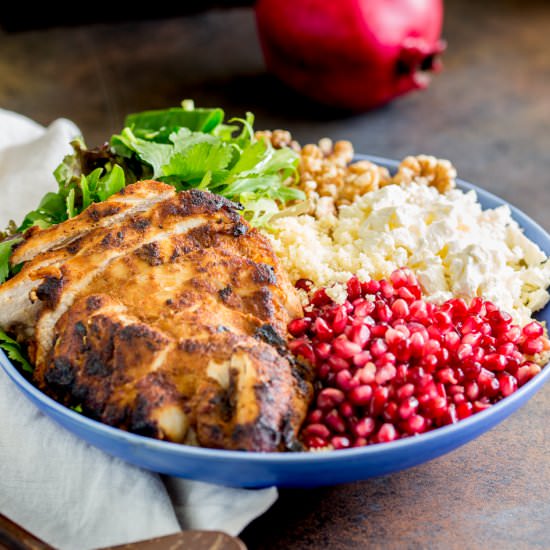 Moroccan Chicken Buddha Bowl - Recipe photo by sprinkles and sprouts