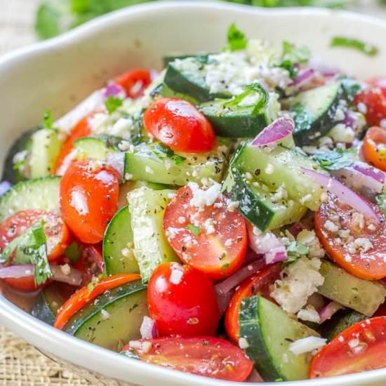 Cucumber Tomato Salad - Recipe photo by Flavor Mosaic