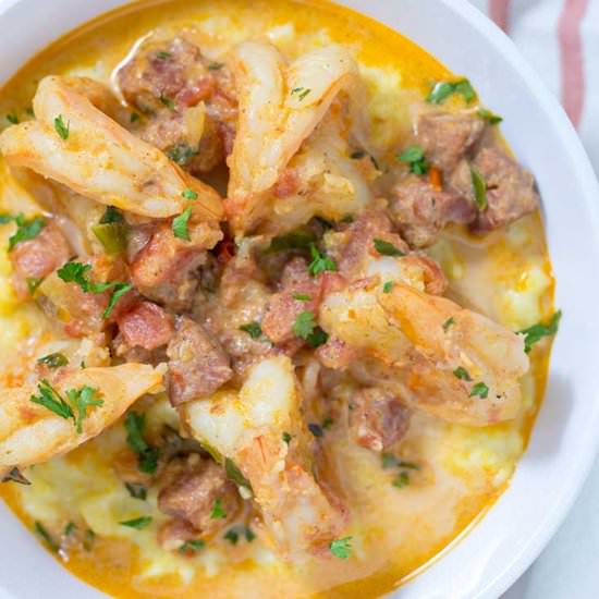 Instant Pot Shrimp and Grits - Recipe photo by thefoodieeats