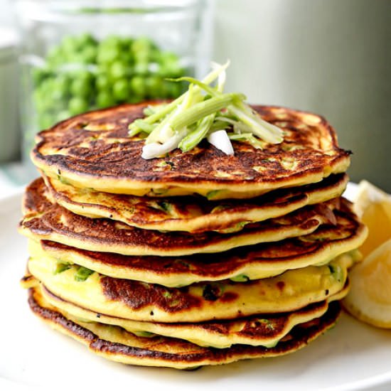 Spring Pea Pancakes - Recipe photo by misspickledplum