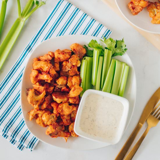 Easy Buffalo Cauliflower Wings - Recipe photo by katerinaseigel