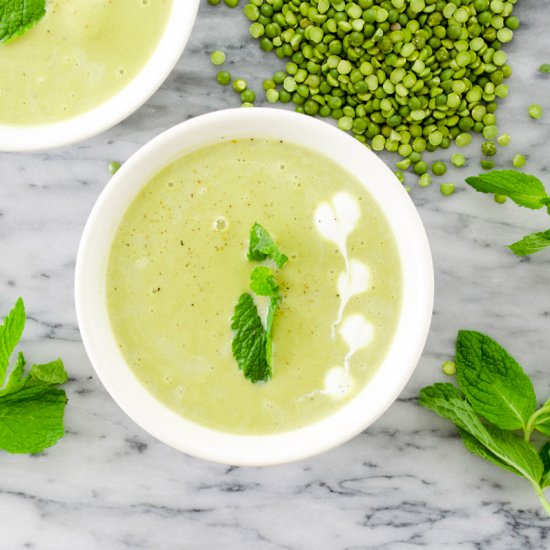 Green Split Pea Gazpacho - Recipe photo by palouse_brand