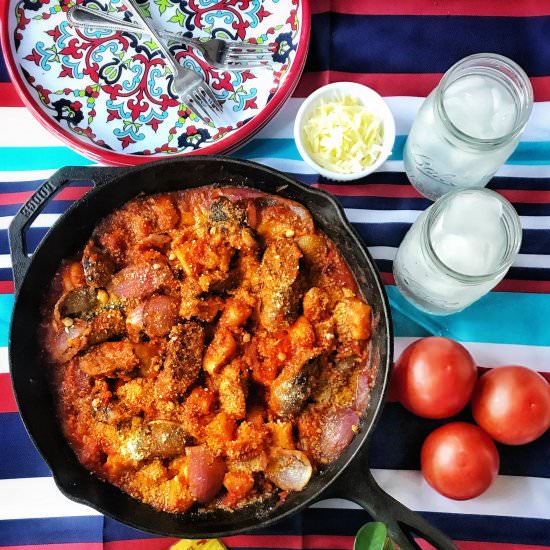 Italian Sausage Skillet - Recipe photo by The Tipsy Housewife