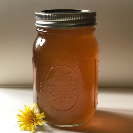 Dandelion Syrup - Recipe photo by tastebotanical