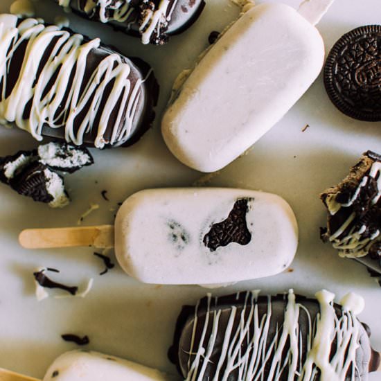 Vegan Cookies N' Cream Popsicles - Recipe photo by loodyskitchen