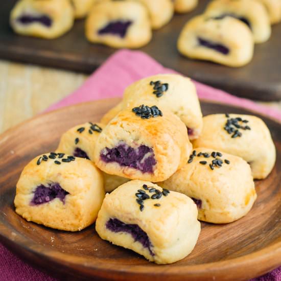 Purple Sweet Potato Pastry - Recipe photo by mrspskitchen