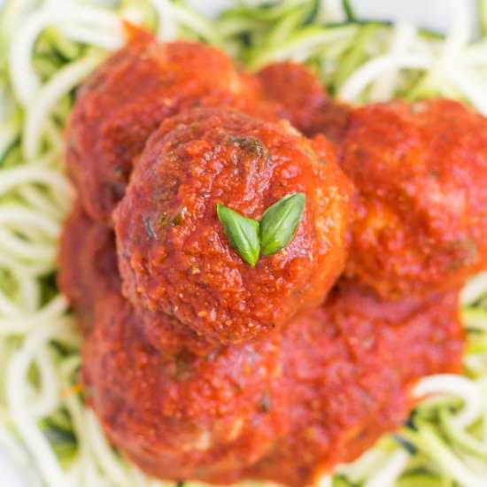 Healthy Turkey Meatballs - Recipe photo by thecleaneatingcouple