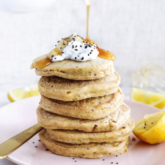 Lemon Chia Pancakes - Recipe photo by dashofmandi