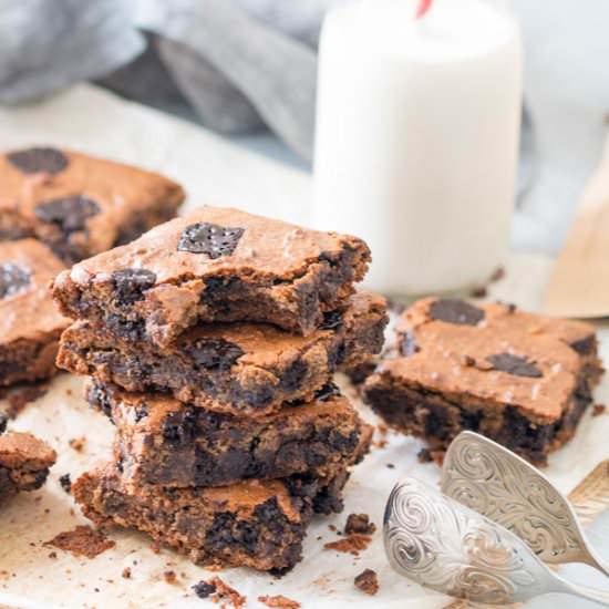 Chocolate Almond Butter Bars - Recipe photo by thehealthytart