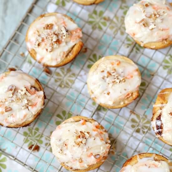 Carrot Cheesecake Cinnamon Rolls - Recipe photo by JenniferH